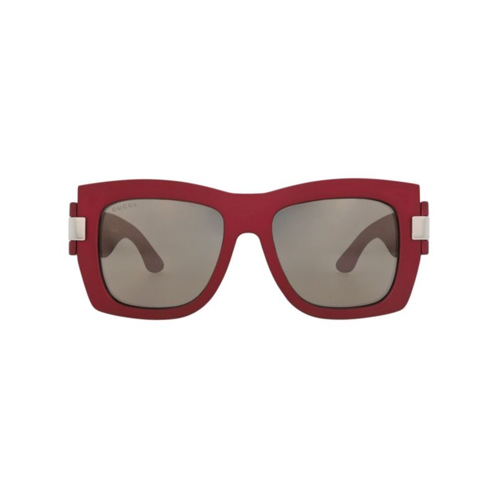 Gucci Square-Frame Injection Sunglasses Red Womens